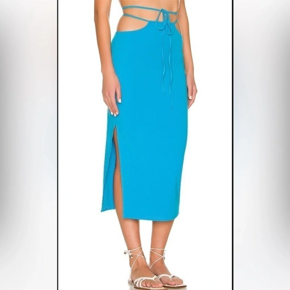 WeWoreWhat Cut out Midi Skirt